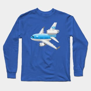 Cartoon airplane Long Sleeve T-Shirt